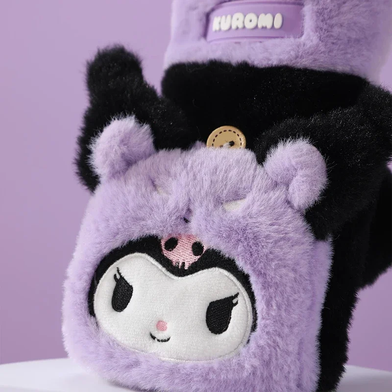 Sanrio Kawaii Kuromi warme Handschuhe meine Melodie Cinna moroll Pochacco Anime Radfahren kalt reiten wind dichte Winter handschuhe Geschenk für Kinder