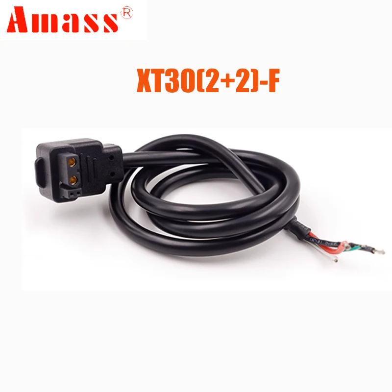 5pcs Amass XT30(2+2)-F Female Connector Plug Cable 18AWG 50/100CM For RC Drone Model Lipo Battery Charger