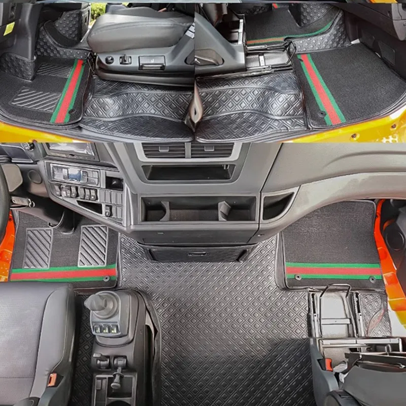 

Foor Mats For SITRAK C7h 2022 2023 Tractor Dump truck Full Surrounding Interior Decoration Modified Vehicle Supplies