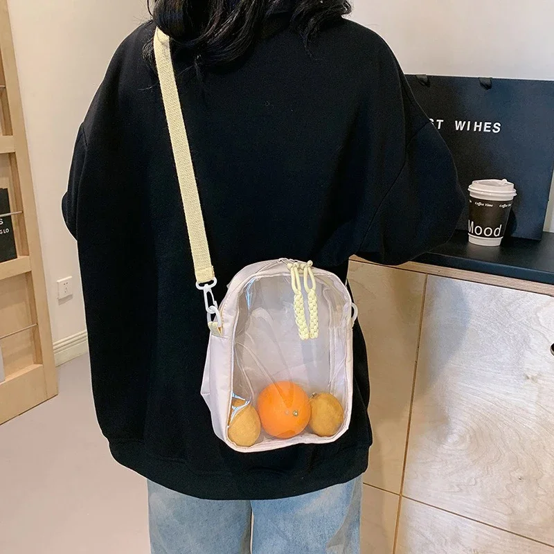 Damen Casual Modische Transparente Umhängetasche Einzel-Schultertasche Koreanischer Stil Instagram Export Schmerzfreie Tasche 2025 Neu
