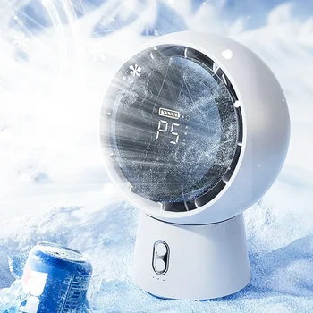 พัดลมตั้งโต๊ะไร้สาย5000mah พัดลมชาร์จได้แบบพกพาความเร็วลม5ระดับพัดลมตั้งโต๊ะขนาดเล็กสำหรับห้องนอนสำนักงานบ้านตั้งแคมป์