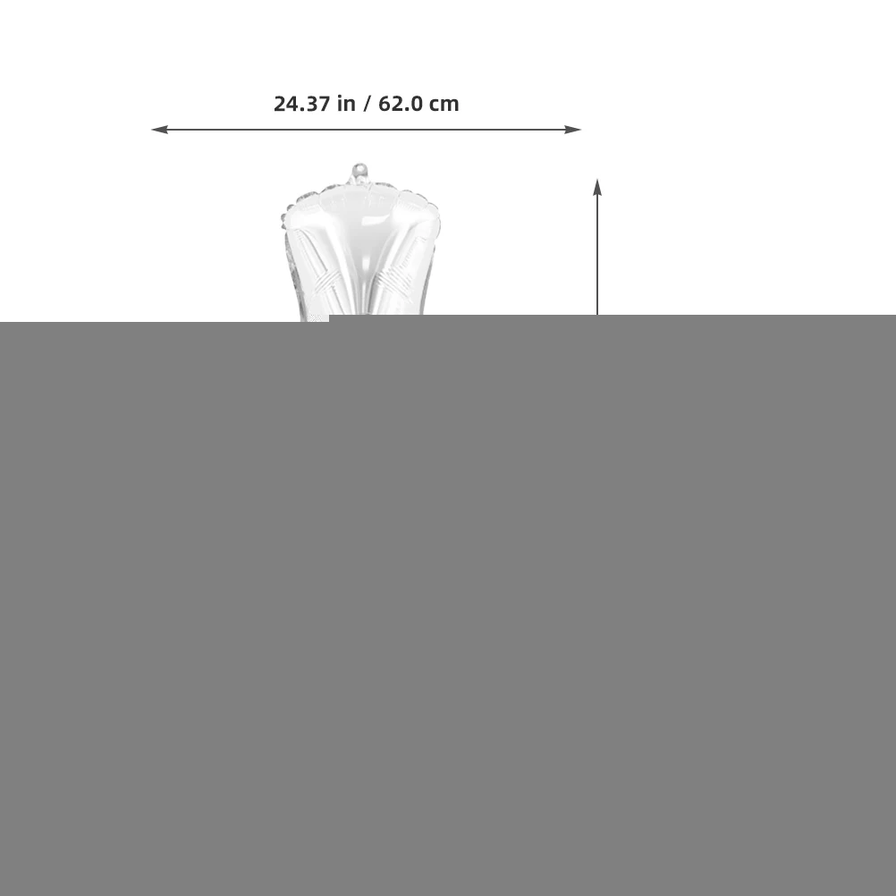 

8 Pcs Aluminum Film Cross Shape Baby Shower Baptism Christening Decor Birthday Party Foil Balloons Balloons