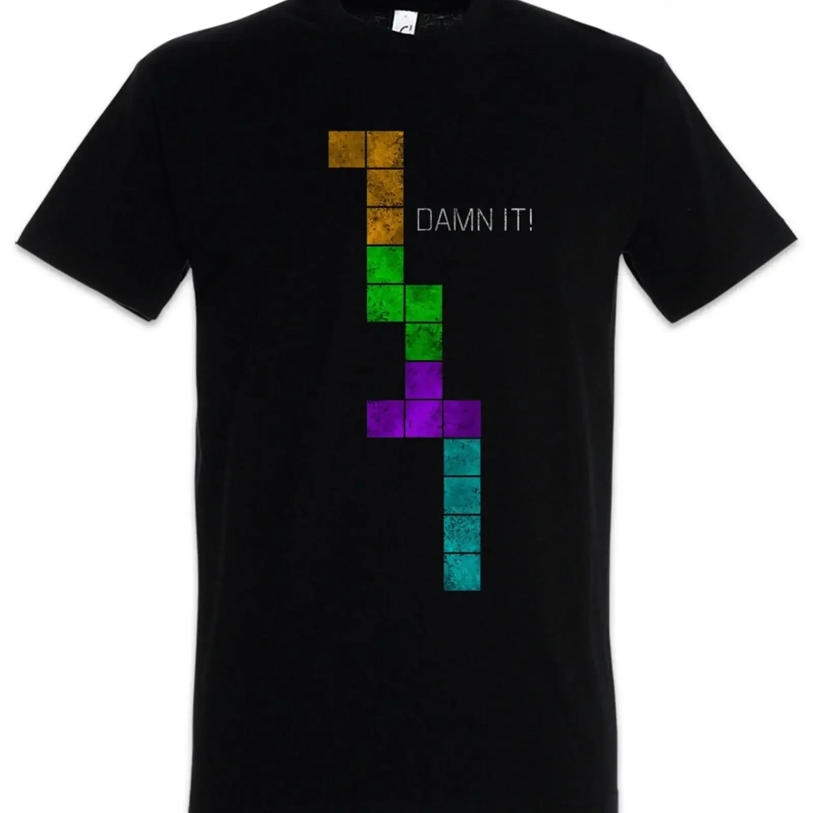 Damn It T Shirt Fun Nerd Geek Code Cheat Gamer Games Gaming Retro Game vintage Washed Casual fashion Slightly designer clothes