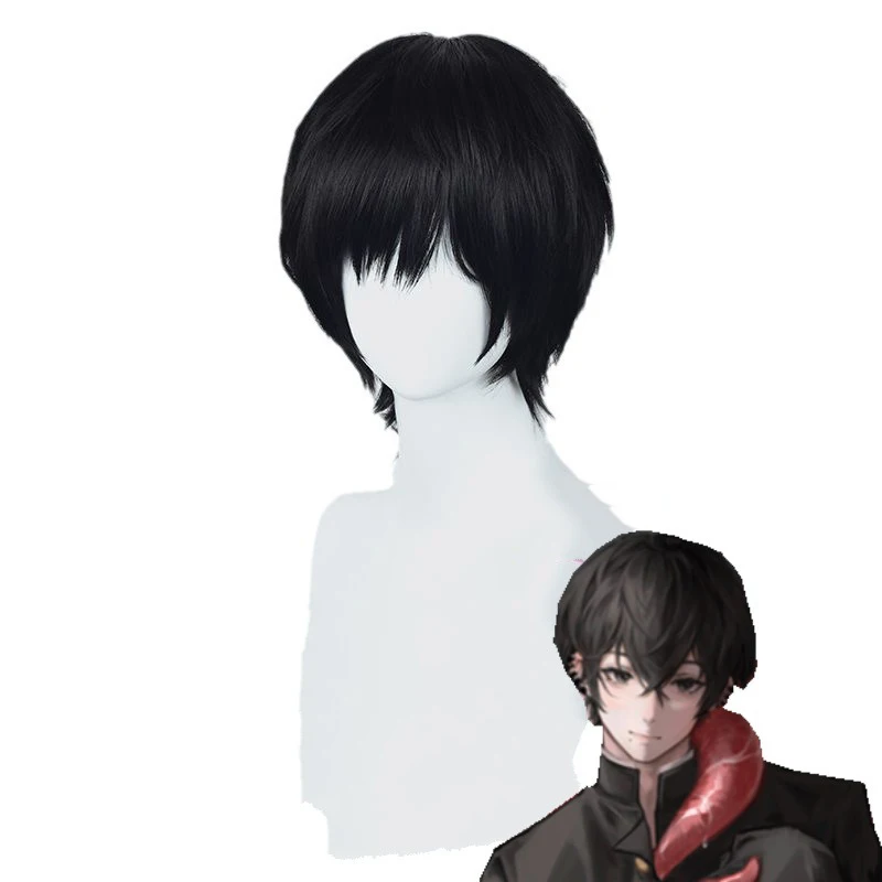 Anime Chainsaw Man Role Modeling Hairpiece Yoshida Hirofumi Cos Headgear Concert Man Clothing Match Simulation Short Hair Wig