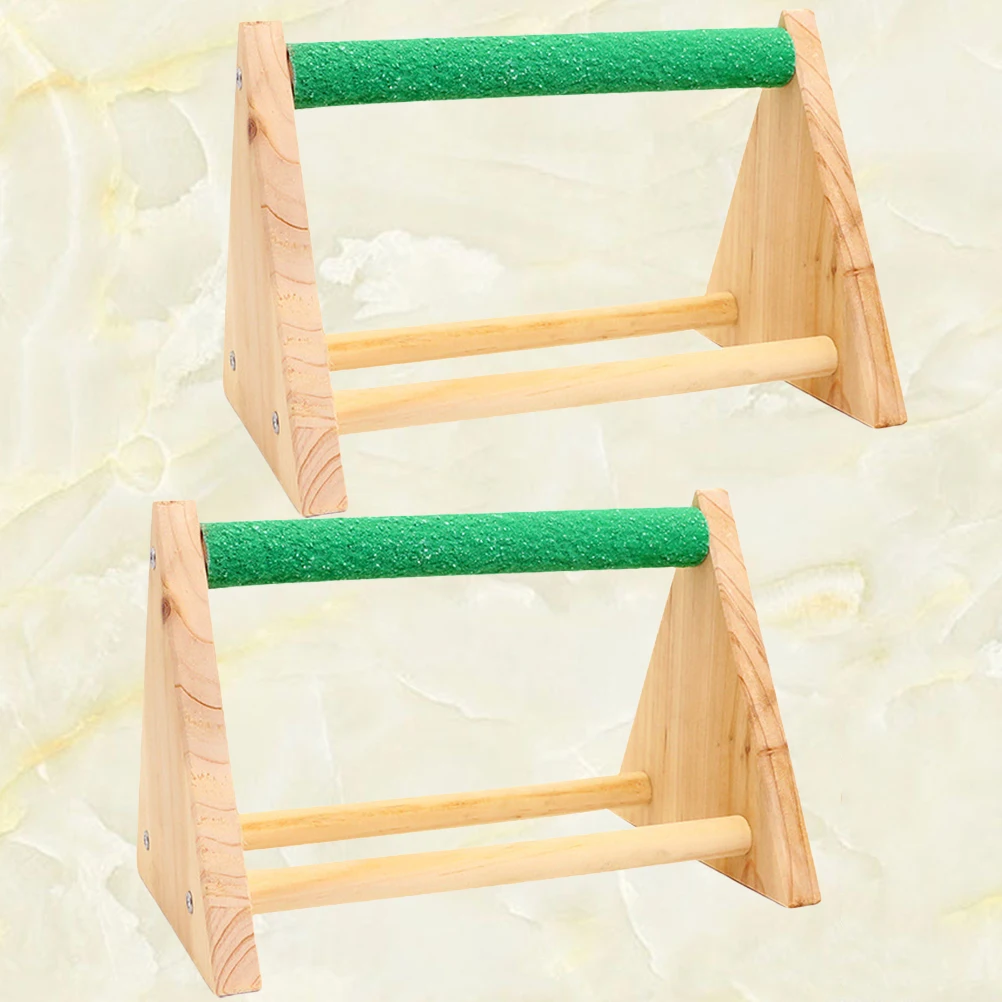 

2pcs Parrot Rod Eco-Friendly Bird For Pet Training Cockatiel Parakeet Parrot Bird Climbing Stand Bamboo Play Stand For