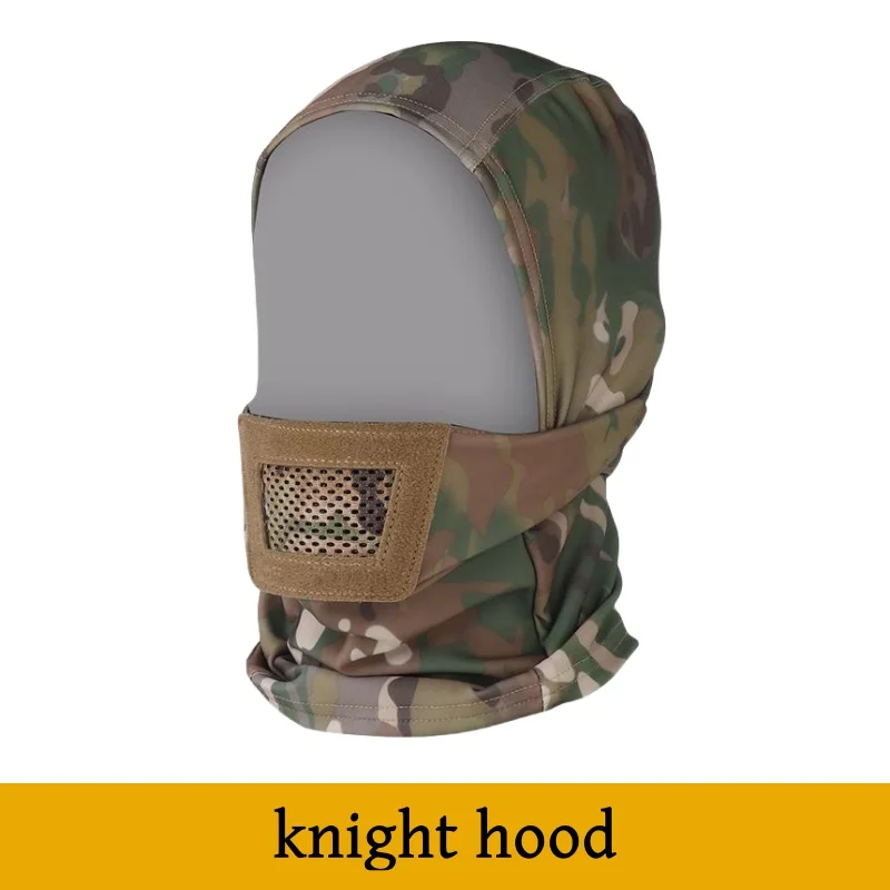 Anti-Wind & Dust Mouth Protection, Breathable Soft Cushion for Cycling & Hiking, Knight Camouflage Design