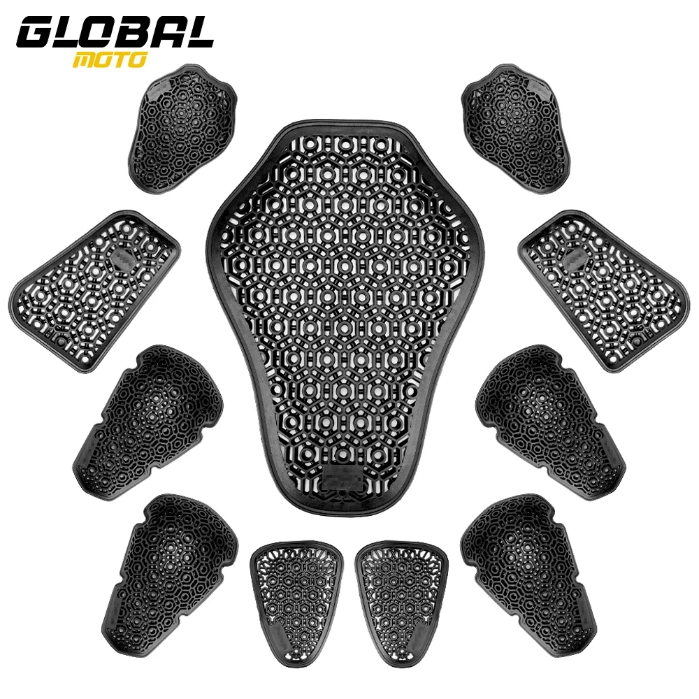 Motorcycle Jacket Insert Protective Gear Moto Clothing Built-in Protector CE Certification Knee Pad Elbow Back Chest Protection