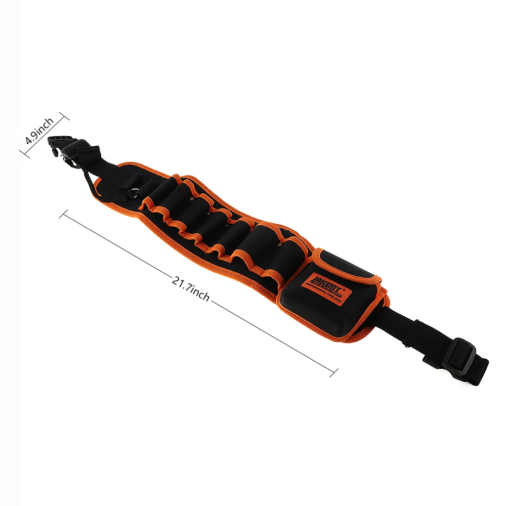 JAKEMY New JM-B04 cintura multifunzionale riparabile elettricista meccanico borsa per attrezzi in tela kit di utilità con custodia tascabile