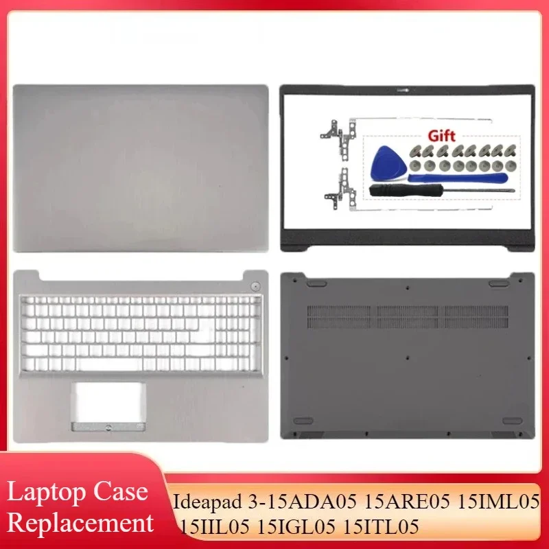 Nouveau pour Ideapad 3-15ADA05 15ARE05 15IML05 15IIL05 15IGL05 15ITL05 ordinateur portable LCD couverture arrière/lunette avant/repose-paume/Base du boîtier inférieur