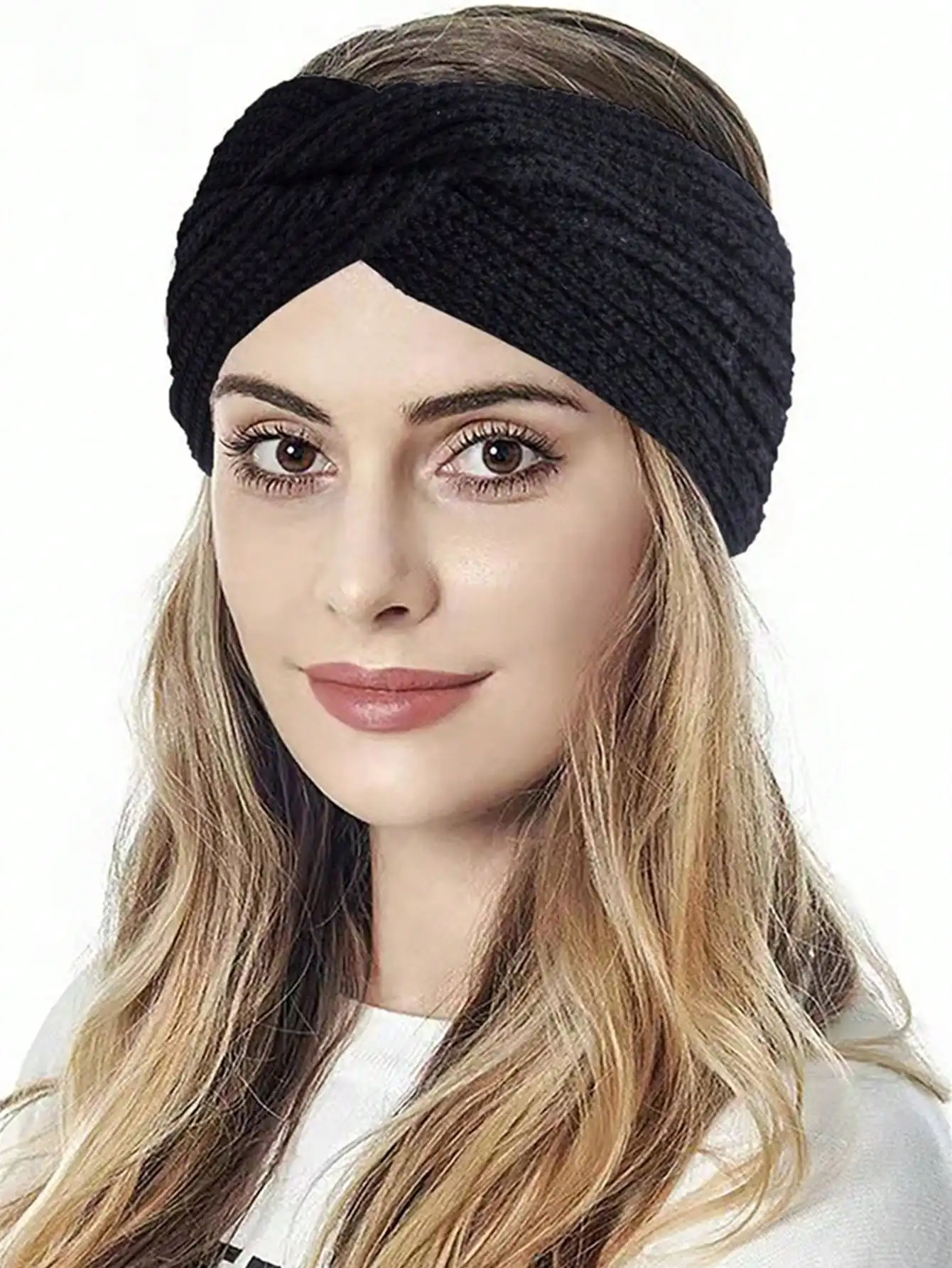 

3pcs Women Knitted Twist Headbands Hair Accessories Turban Style