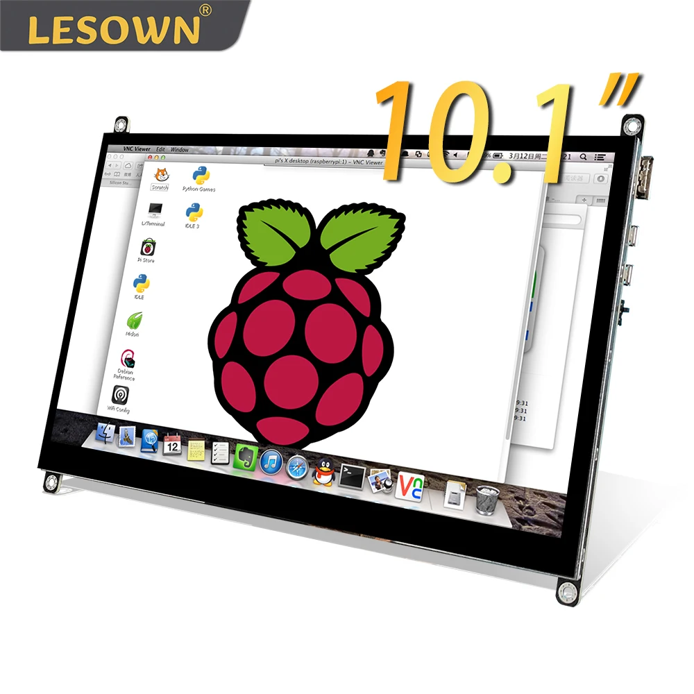 Imagem -01 - Lesown-ips Módulo Touchscreen Lcd Pequeno Monitor Hdmi Tela Externa para Raspberry pi 10.1 1024x600 lesown ips modulo touchscreen lcd pequeno monitor hdmi tela externa para raspberry pi 101 1024x600 01