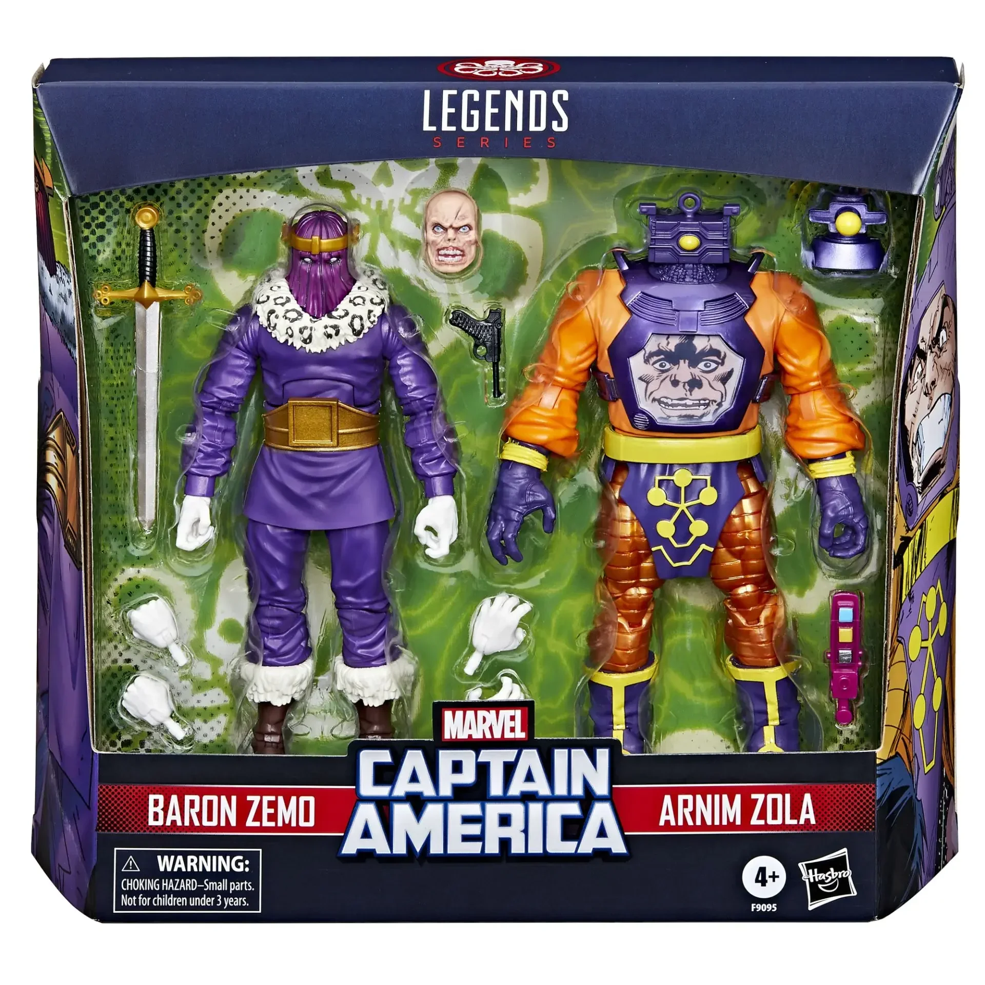 Baron Zemo And Arnim Zola Anime Action Figure Marvel Lefends Captain America Villains Comics Movable Collectible Children Toys