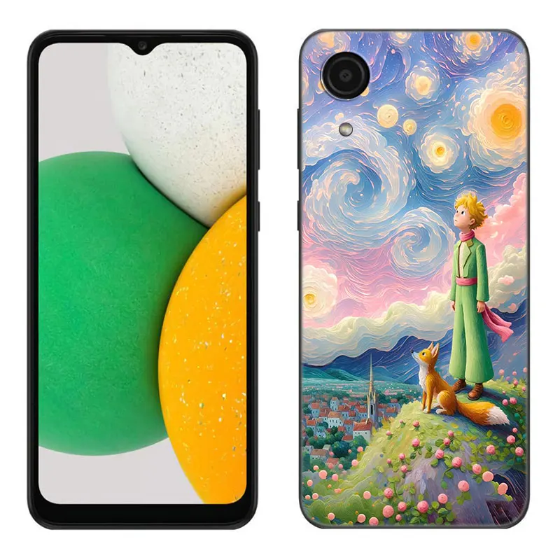 The Little Prince Phone Case For Samsung Galaxy A01 A03 Core A04 E A02 A05 A10 A20 A21 A30 A50 S A6 A8 Plus A7 2018 Black Cover