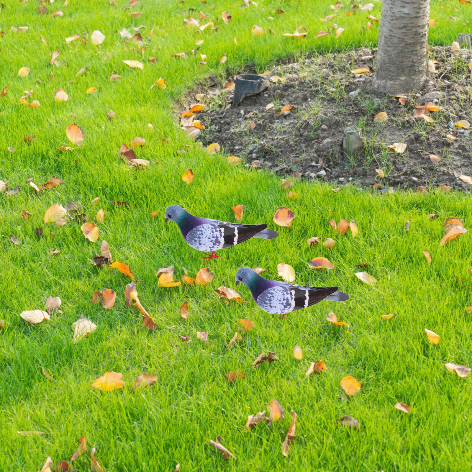 2Pcs Artificial Foam Pigeon Realistic Decoration for Garden Home Craft Mini Birds for Party Supplies Pigeon Party Decorations