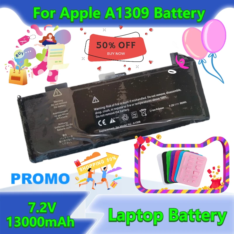 

7.2V 13000mAh Suitable for Apple MacBook Pro 17-inch Models A1297 (2009 - 2010) and A1309 Laptop Battery