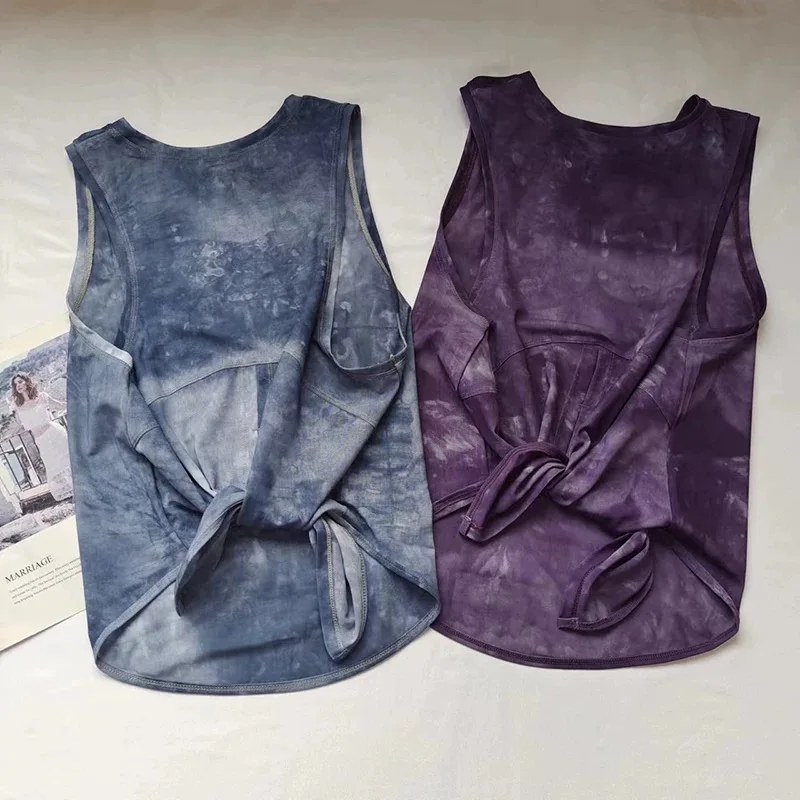 Sportweste für Damen, schnelltrocknend, locker geschnitten, für Laufen und Fitness, ärmellos, mit schönem Rückendesign, Mesh-T-Shirt, Smock, Yoga-Bekleidung – Detail 4