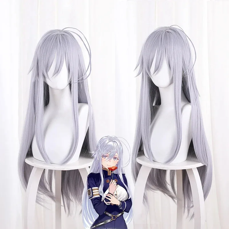 

Anime Eighty Six Vladilena Milize Cosplay Wig Grey Purple Synthetic Fiber Hair For Women
