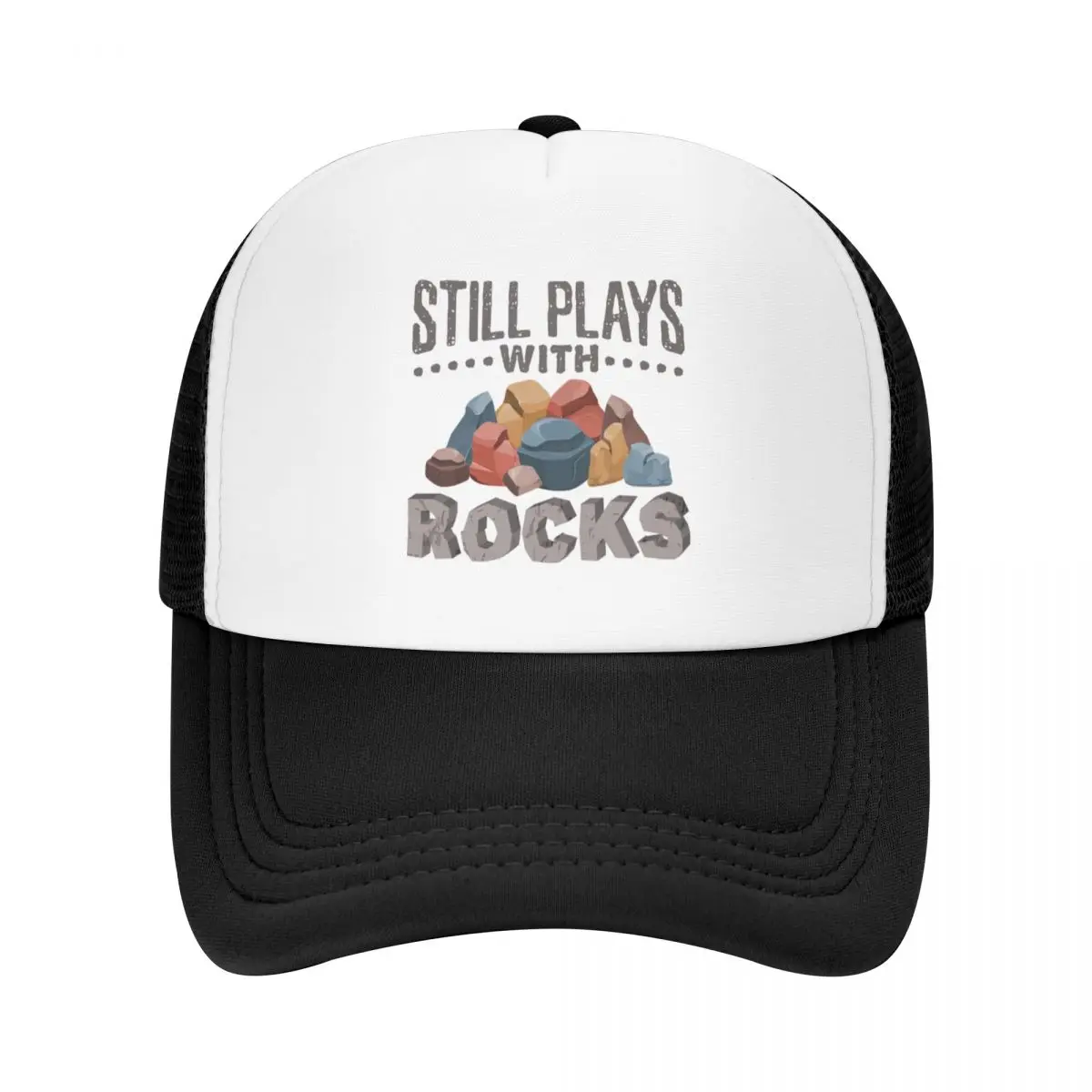 Still Plays with Rocks Geology Lover Geologist Baseball Cap Hat Man Luxury Sun Cap Men Golf Wear Women's