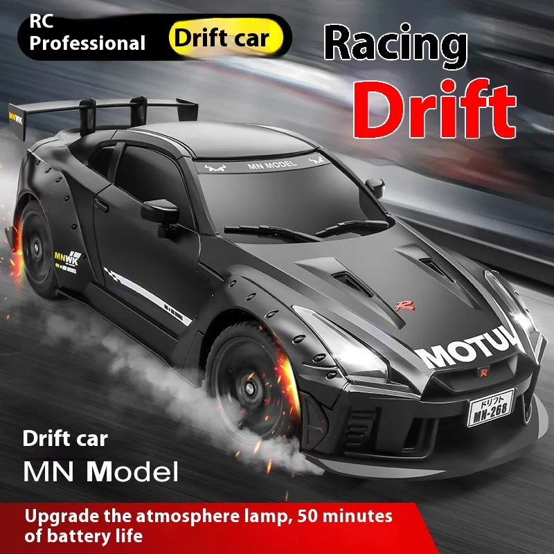 

New Mn Model Mn268 Full-Scale Rc Remote Control Drift Car 1/16 Linkage Lighting High-Speed Racing Model Toy Boy Holiday Gift
