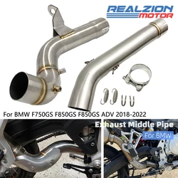 Realzion f750 gs auspuff mittel rohr motorrad aufsteck verbindungs rohr verbindungs rohr für bmw f750gs f850gs f850gs adv 2007-2015