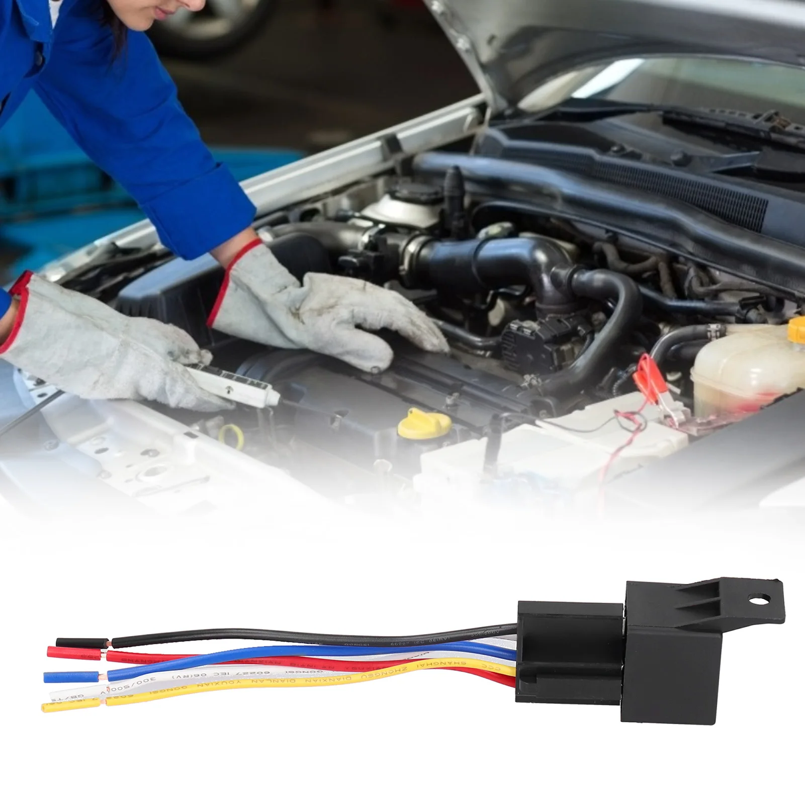 5 uds relé intermitente Universal controlador de luz intermitente LED 12V 40A 5 vías Control de luz intermitente impermeable