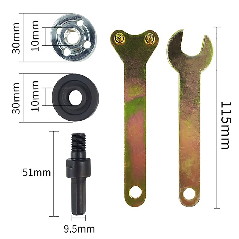 DIY 전기 드릴 가변 각도 연마기 어댑터 컨버터 키트, 각도 연마기 전기 드릴 커넥팅로드 도구, 5 개/세트, 10mm