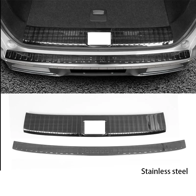 

FIT FOR Infiniti QX60 L51 2022-2025 Stainless steel Rear Trunk Inside outside Bumper Protector cover sill guard Trim