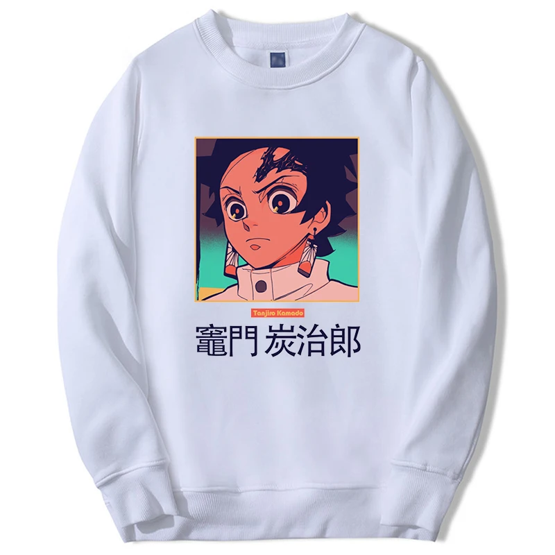 Homens e mulheres Demon Slayer Anime Hoodies, Tanjirou, moletom gráfico mangá, manga longa, streetwear Harajuku, moda quente