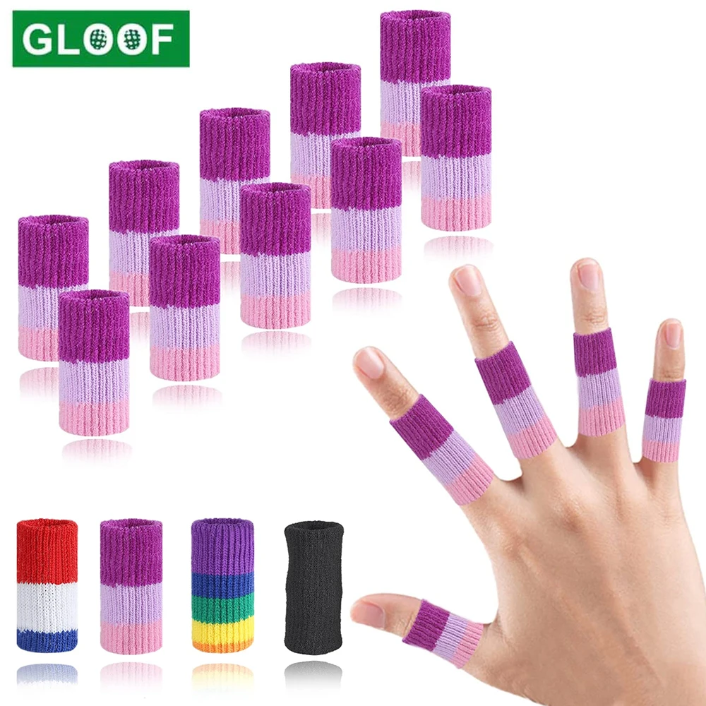 Finger Compression Sleeves Support,Finger Splint Sleeves, Protetores, Thumb Brace, Estabilizadores para Golfe, 10pcs