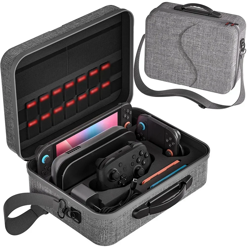Versatile Waterproof Storage Bag For Nintendo Switch 2 Portable Stylish Travel Carrying Case With Shoulder Strap Game Accessory