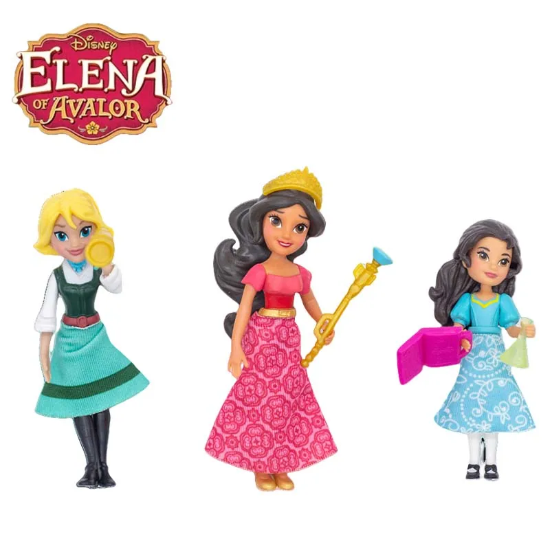 Disney Cute Cartoon Elena of Avalor Elenla Princess Action Figure Dolls Pvc Decoration Model Toys for Kids Gifts