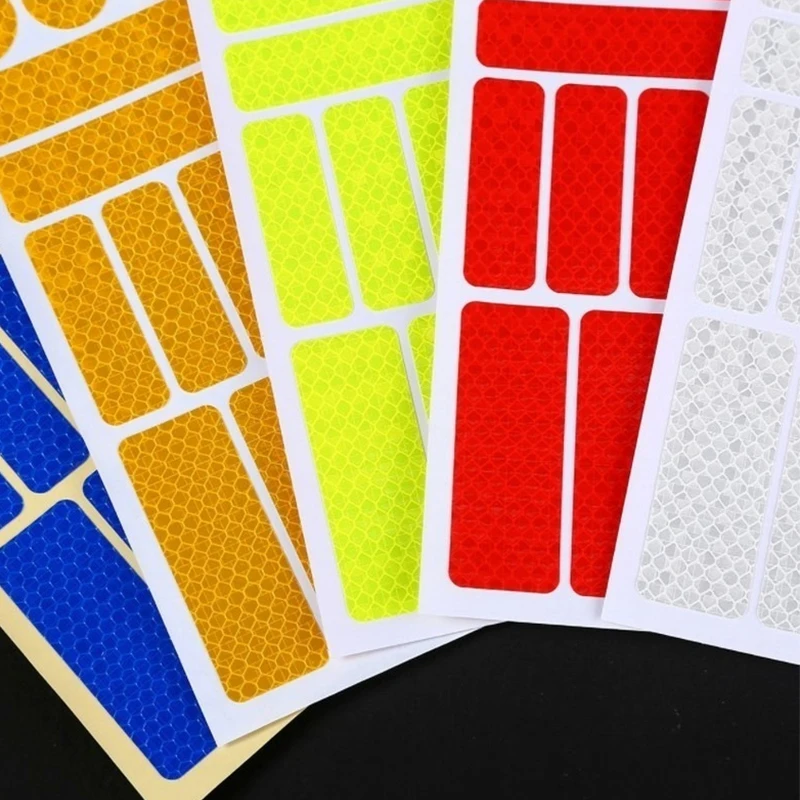 Universal Reflective Warning Sticker Body Reflective Sticker Car Safe Driving At Night Honeycomb Reflective Tape Sign