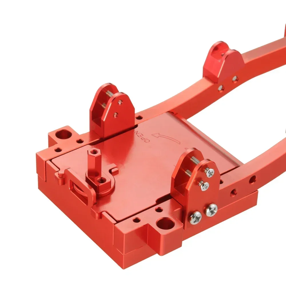 Metal rc corpo chassi quadro kit acessórios se encaixa para wpl d12 1/10 rc carro diy caminhão carro peças de atualização r604s