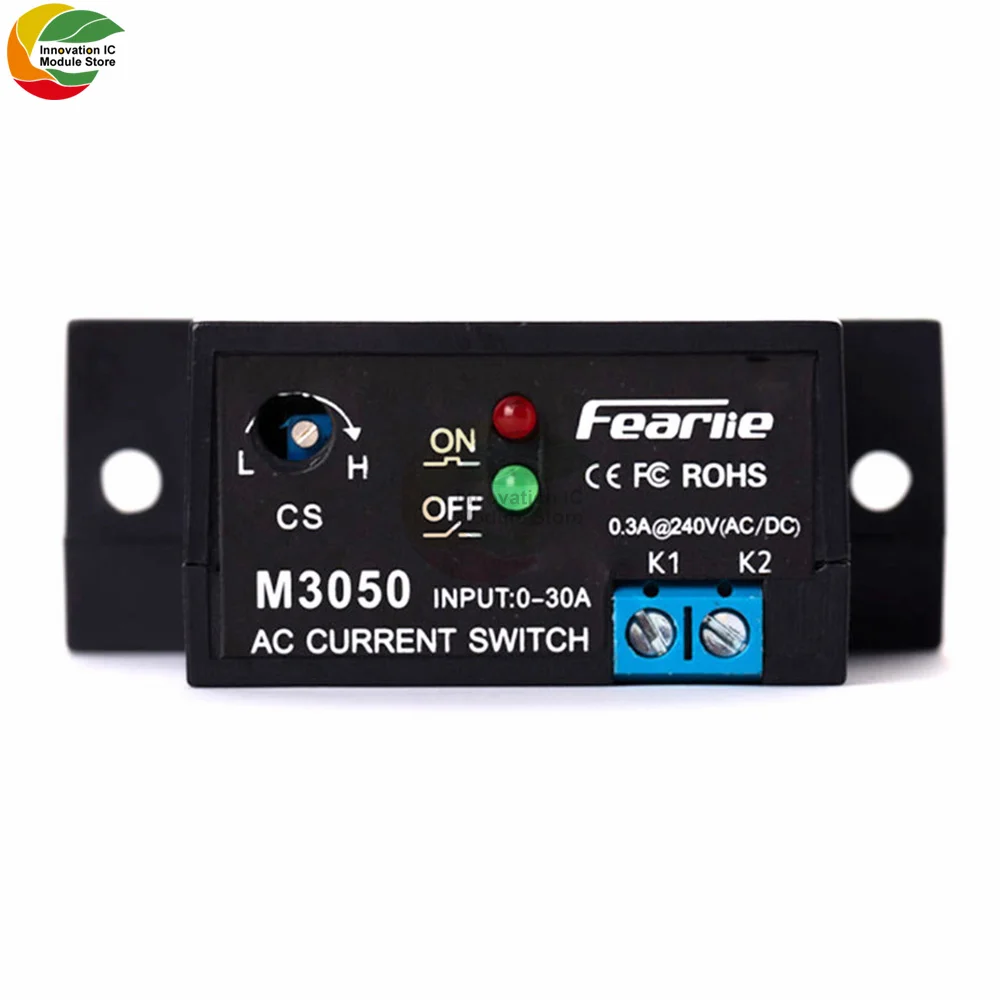 M3050 M3056 0.2A-30A 240V AC/DC AC Current Detection Alarm Module Transformer Controlled Current Sensing Switch Sensor Module