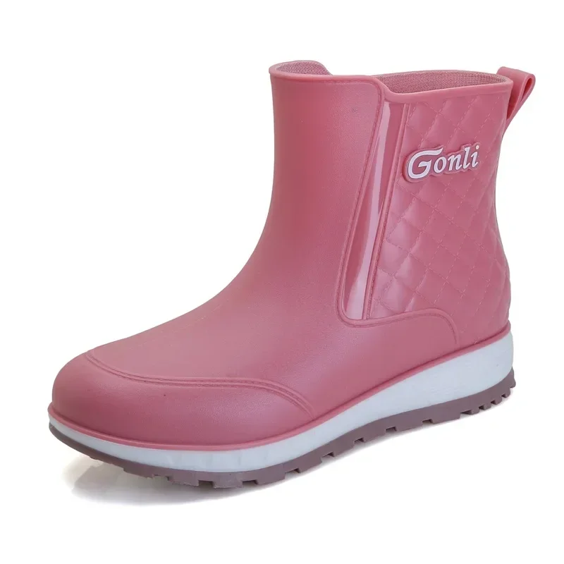 Bottes de pluie imperméables à la mode pour femmes, vêtements d'extérieur non alds pour adultes, bottes de loisirs imperméables, chaussures de pêche et de mer, 2024