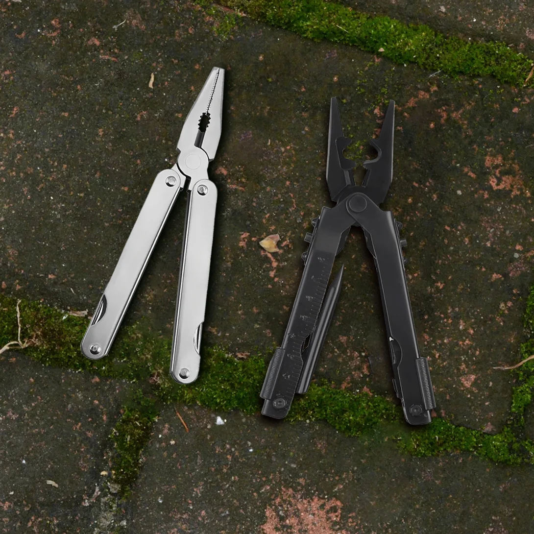 1/2PCS,Folding Multitool Pliers Combination Tool Stainless Steel Folding Knife Bottle Opener Outdoor Survival Pliers Tools