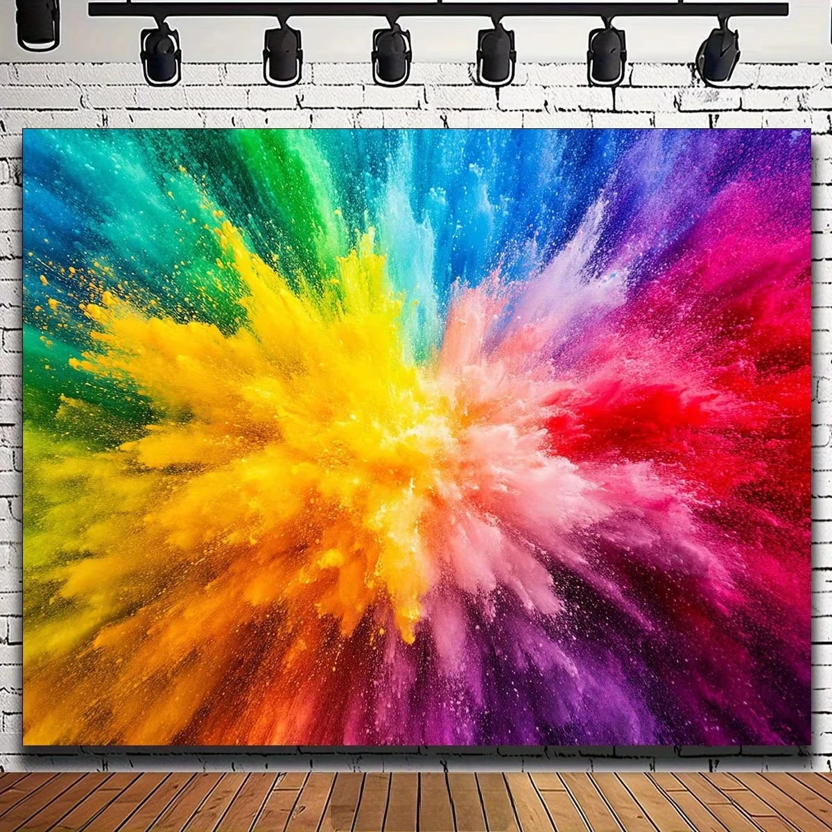 Jigsaw Puzzle 500/1000/1200/2000PCS Vibrant Rainbow Color Splash Abstract Art For Adults Stress Relief Relaxing Hobby Gift