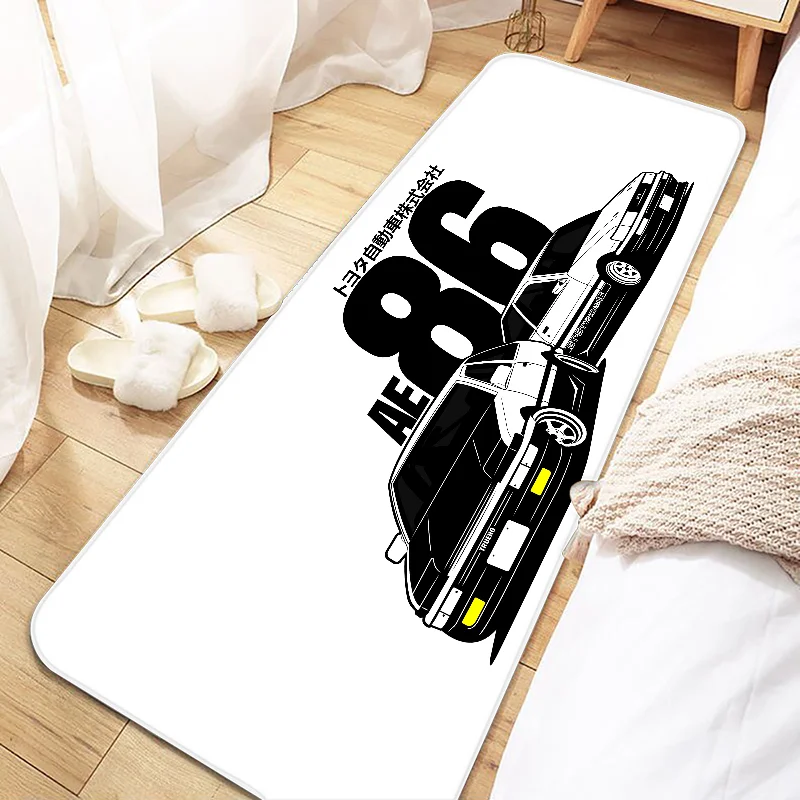 Drift Car JDM Initial D AE86 Door Mat Entrance Non-slip Doormat Washable Kitchen Carpet Living Room Hallway Rugs Bathroom Bath