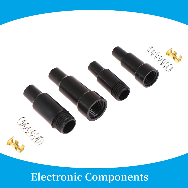 10Set 5*20MM 6*30mm Glass Tube Fuse Holder Screw Type Quick Blow Plastic Shell Male Female Spring,Crimp Terminal Safety Socket