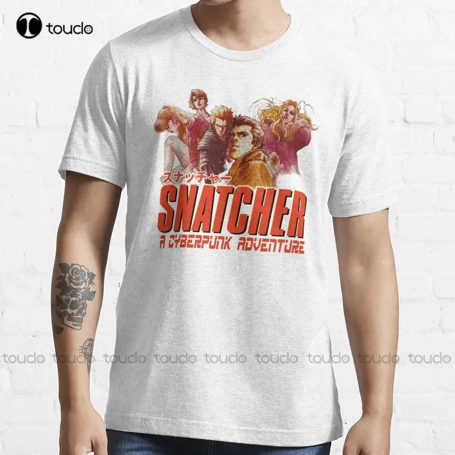

Трендовая футболка Snatcher на заказ для взрослых и подростков, унисекс, футболки с цифровой печатью, забавная уличная футболка с героями мультфильмов, подарок на заказ