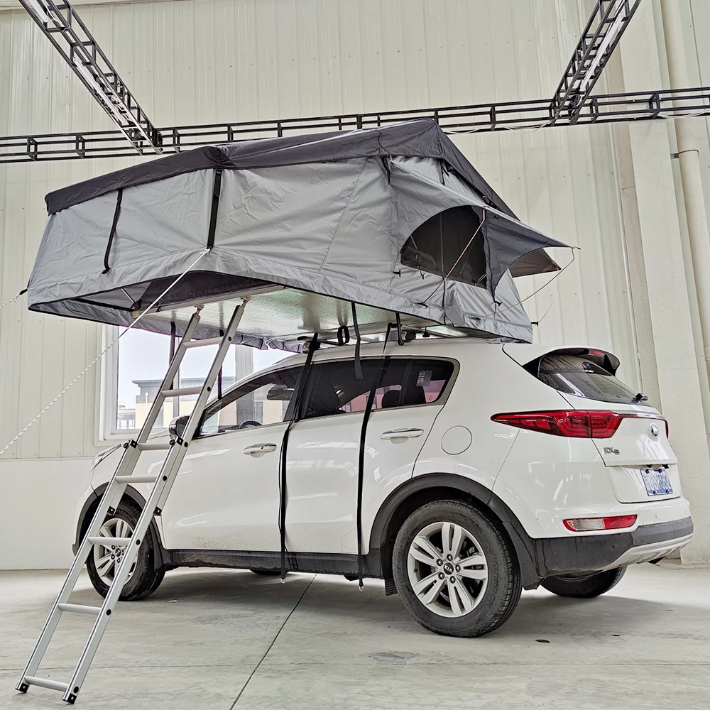 OEM 4 الموسم على السطح خيمة قابلة للطي لينة سيارة التخييم 4x4 شاحنة التخييم خيمة سقف علوي للبيع #2