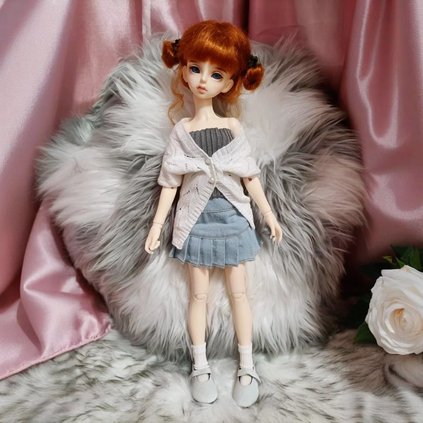 Tilda 5.6cm Mini Shoes For Paola Reina Doll,Fashion Mini Toy Shoes for Corolle 1/4 Doll Footwear Shoes Accessories for Dolls