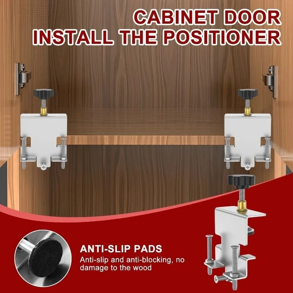 قابل للتعديل باب الخزانة تصاعد الرقصة سبائك الألومنيوم المحمولة تحديد المواقع ثقب فتح أداة النجارة تركيبات منصات مكافحة زلة #1