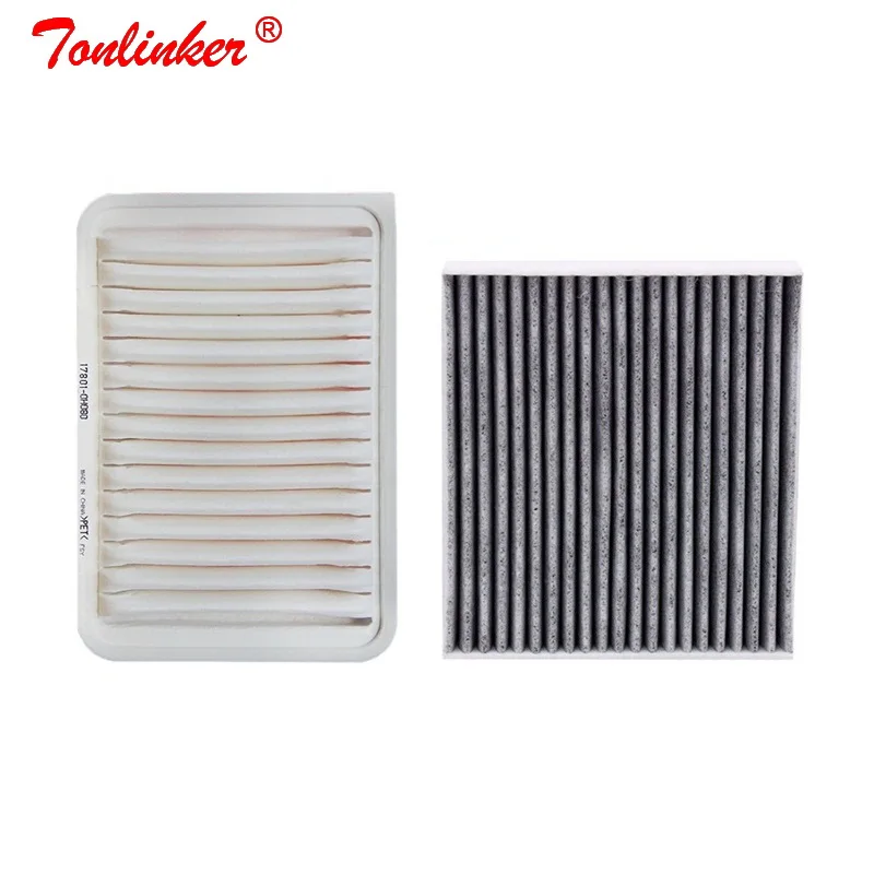 

Tonlinker Air Filter 2Pcs For TOYOTA Camry XV40 2006-2011 2.0L 2.4L 2.5L High Efficiency Filter Set OEM 178010H080 8713950100