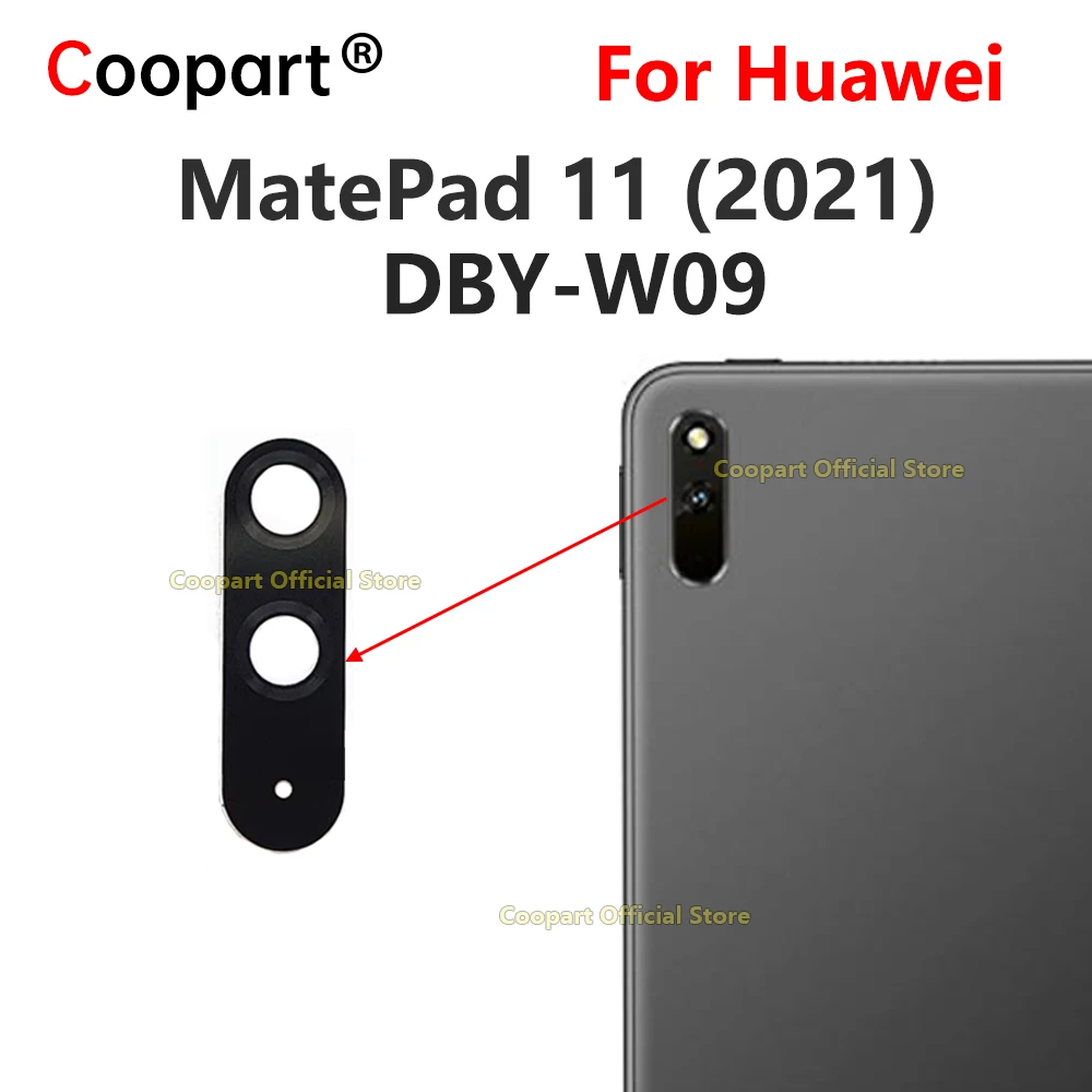 Coopart Camera Glass Lens Back Rear Camera Glass Lens Glue Replacement for Huawei MatePad 11 DBY-W09 DBY-AL00
