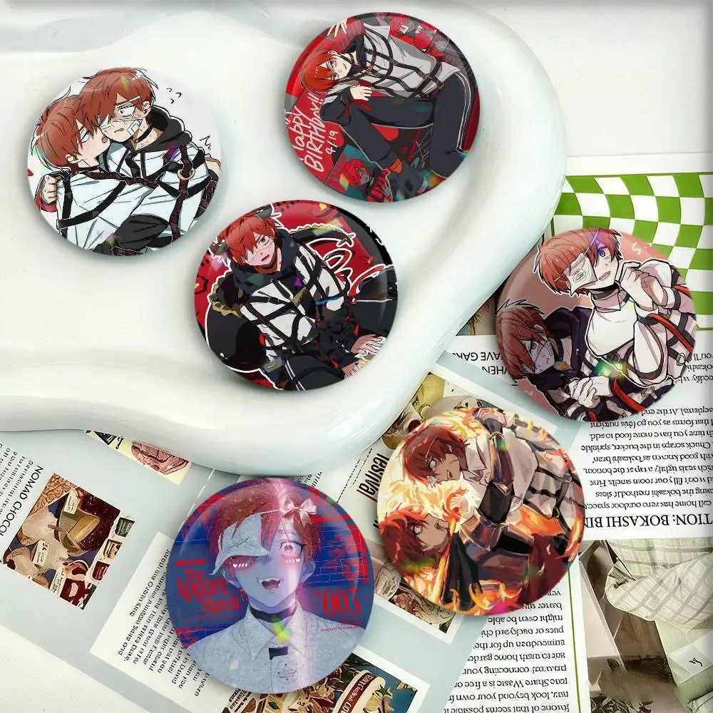 

Kajiyama Fuuta MILGRAM Music Game Badges 25 32 44 58 75 mm Round Fans Collect Friends Gifts Brooch Souvenir