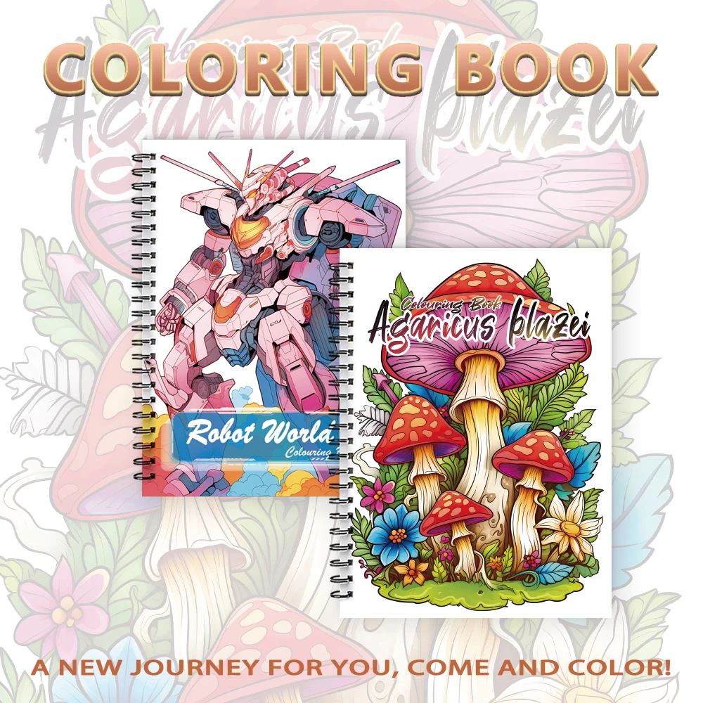 

Spiral Coloring book -30 Sheets adult coloring book, 11.2 x 8.3 inches, 100g thick paper, drawing book, homecoming holiday gift