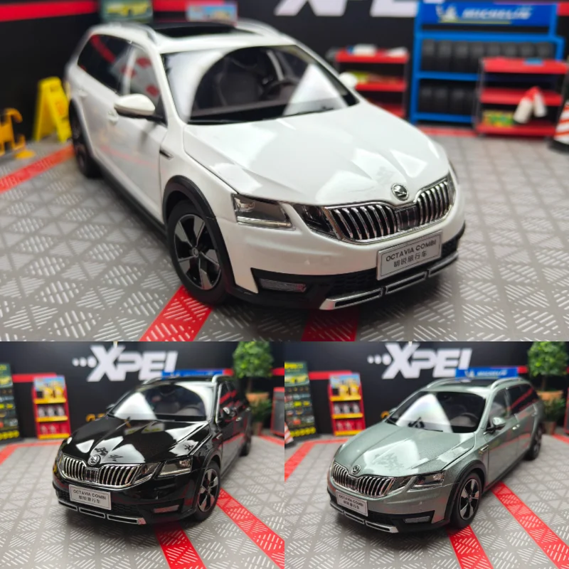 Diecast 1:18 Scale Skoda Octavia Estate Original Factory Full Car Door-opening Alloy Car Model Collectible Toy Gift Souvenir