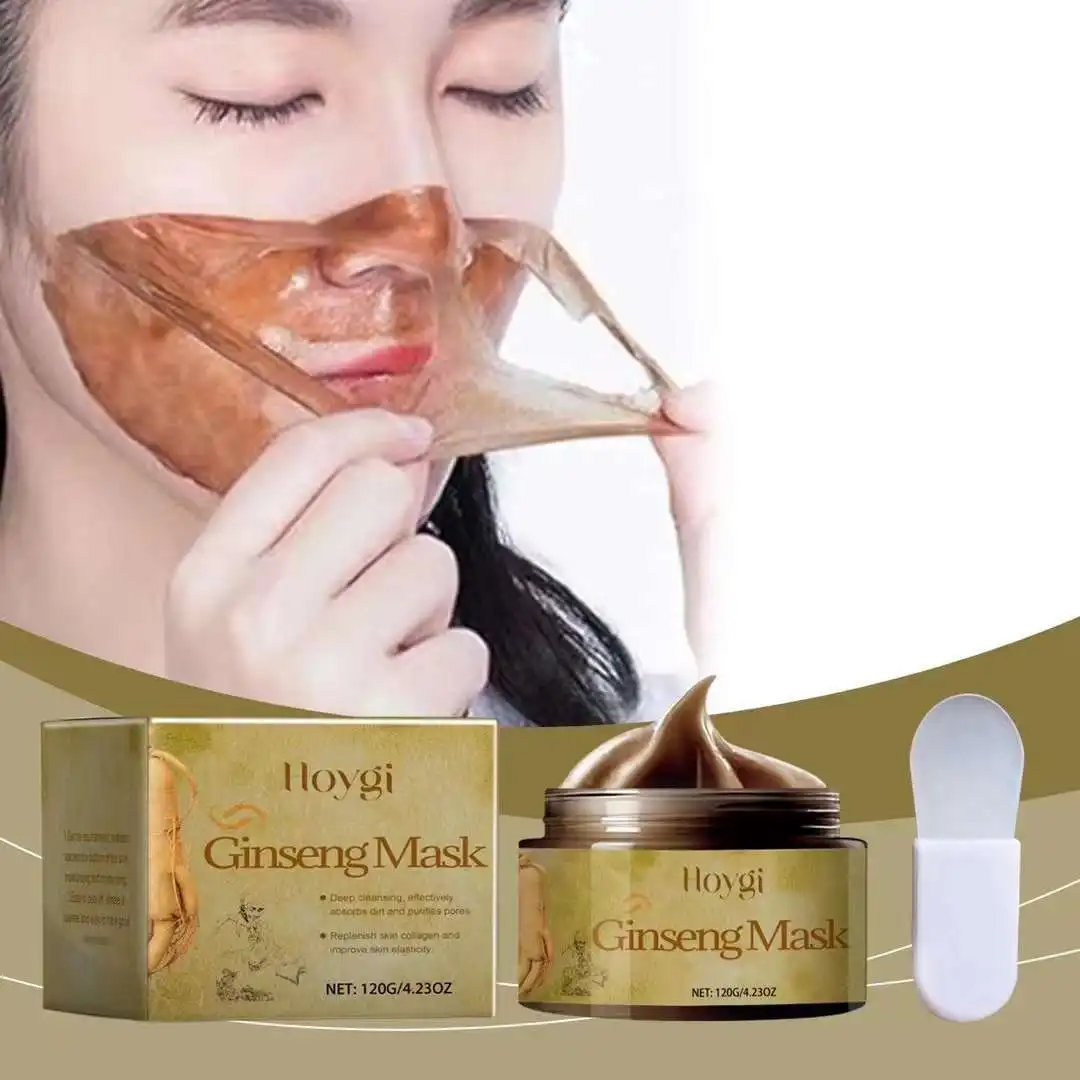 Hoygi Ginseng Exfoliating Mask Hydrating and Moisturizing with Firming and Brightening Effect Fades Fine Lines and Wrinkles