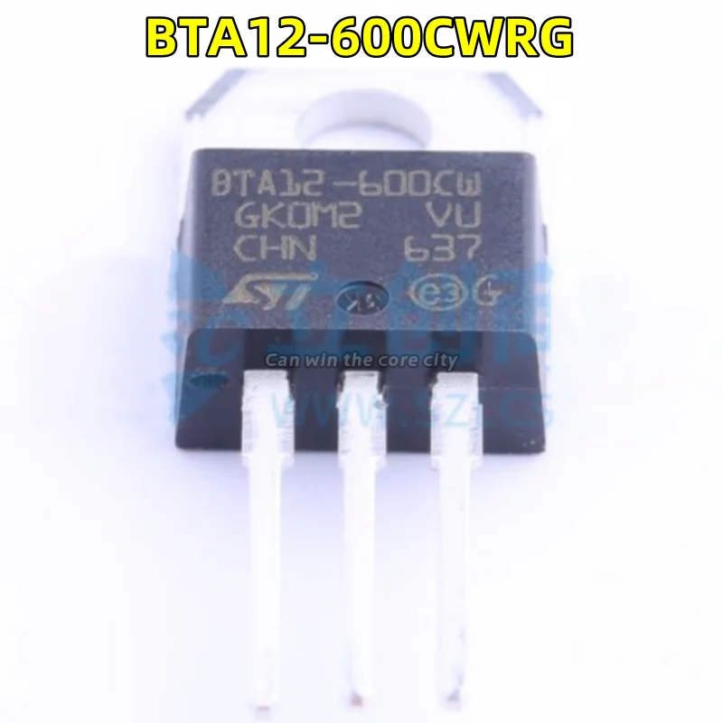 

1-100 PCS/LOT New original BTA 12-600CWRG BTA12-600 CW package TO-220 (TO-220-3) thyristor (SCR)/module